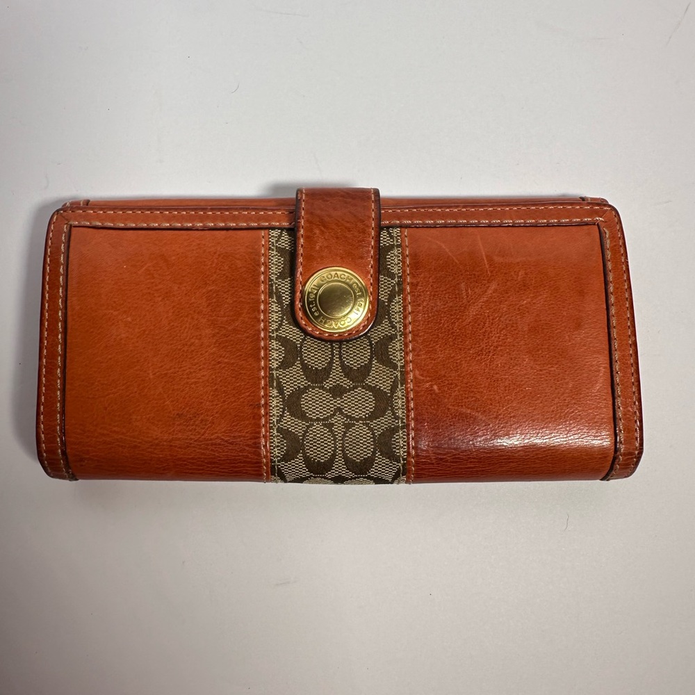 Coach Brown Leather Wallet